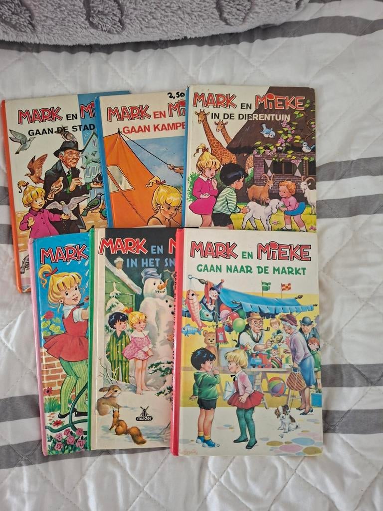 6 Mark en Mieke kinderboeken - Mulder & Zoon, Boeken, Ophalen, Gelezen, Onbekend, Fictie algemeen