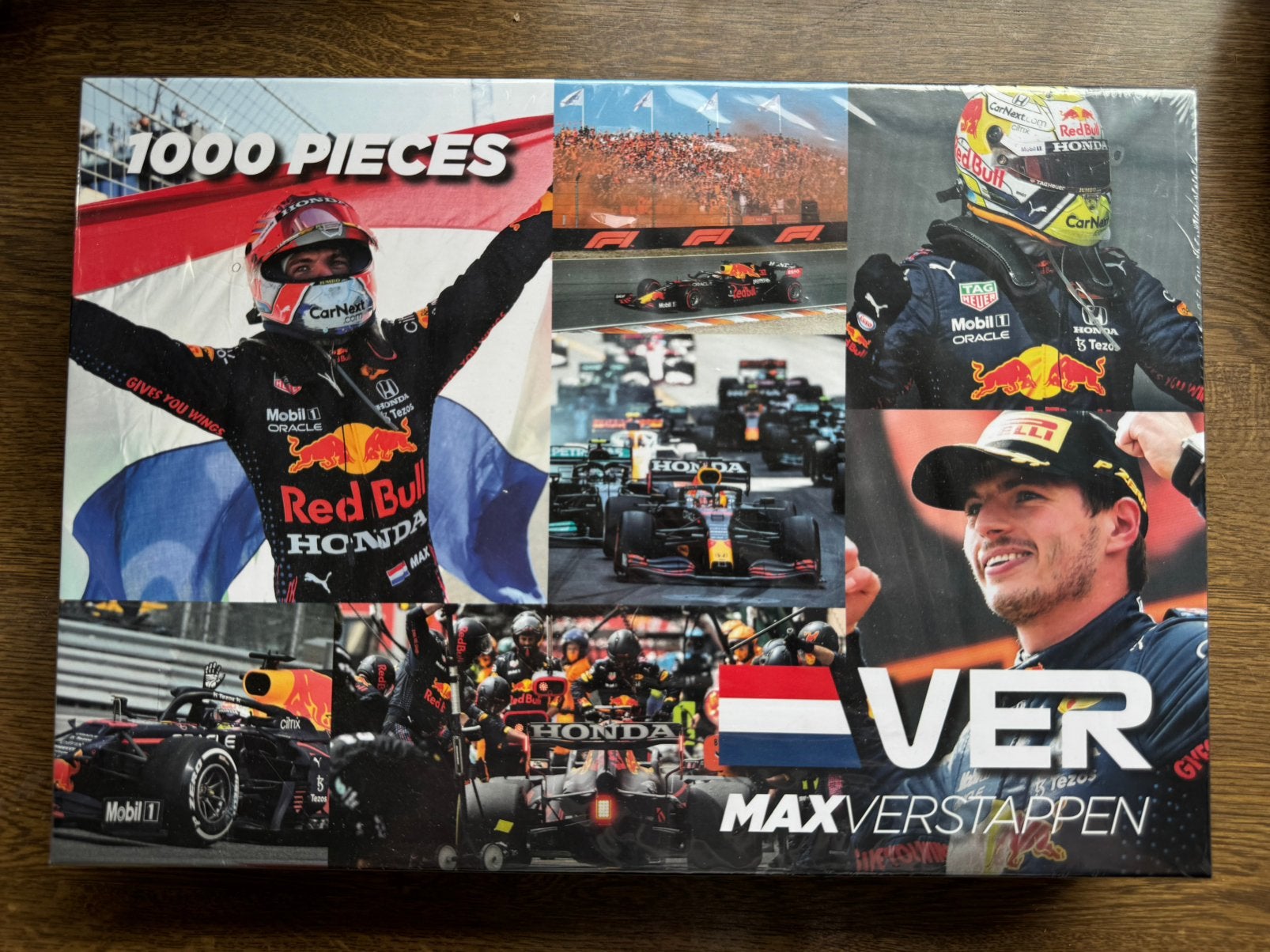 Nieuw in folie Max Verstappen F1 puzzel 1000 stuks, Ophalen of Verzenden, 500 t/m 1500 stukjes, Nieuw, Legpuzzel