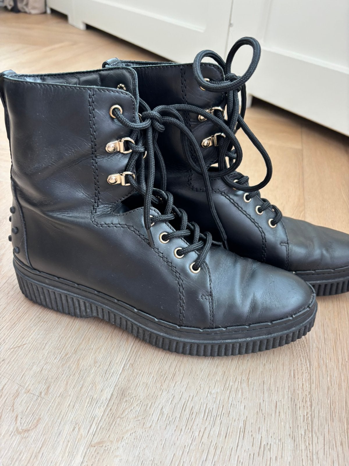 TODS Boots zwart 41, Verzenden, Zo goed als nieuw, Zwart