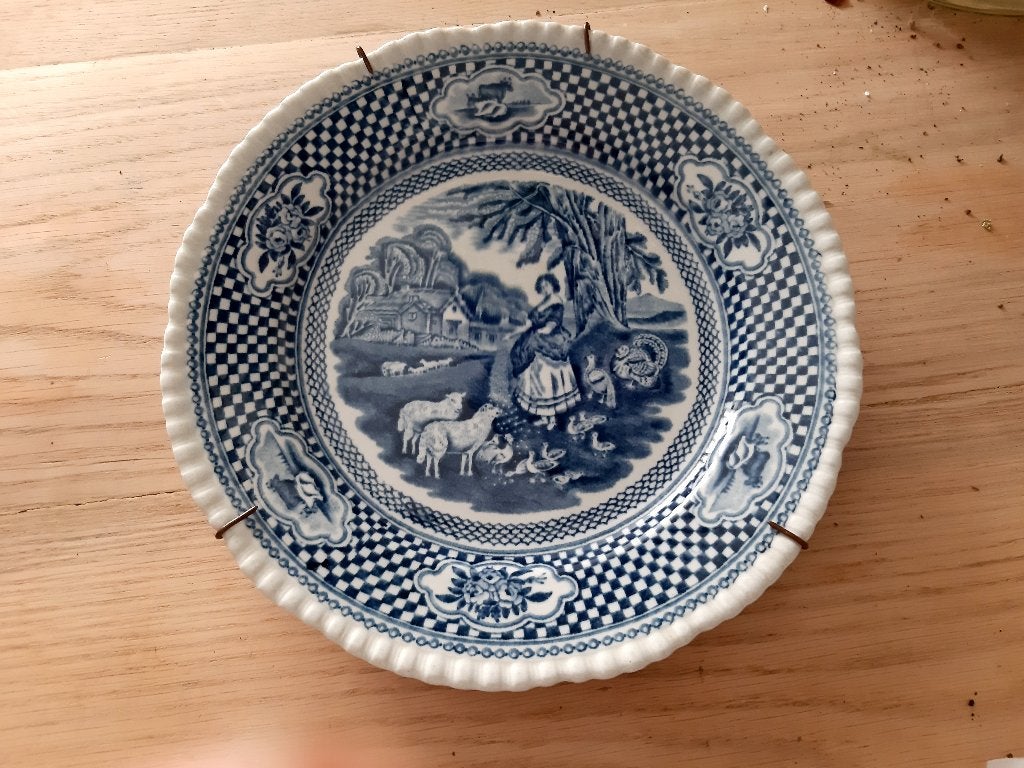antiek engels wandbordje.W.Adams, Ophalen of Verzenden