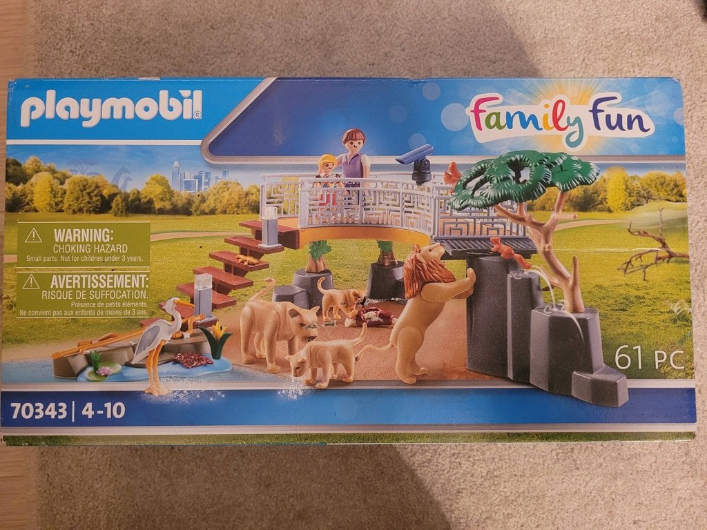 playmobil leeuwenverblijf 70343 family fun, Complete set, Zo goed als nieuw, Family fun, Ophalen of Verzenden