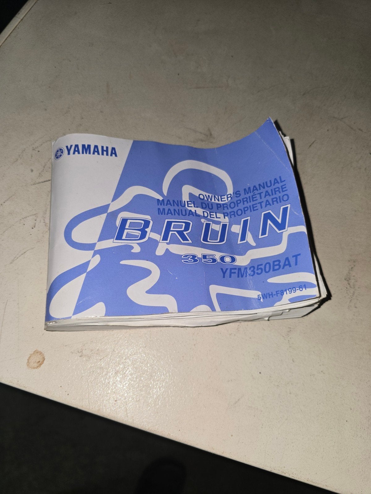 yamaha bruin 350/grizzly handleiding, Ophalen of Verzenden, Gebruikt