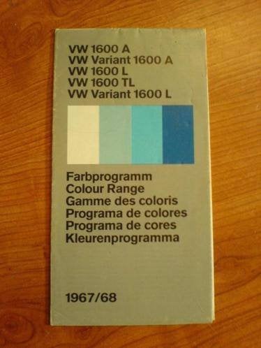 Volkswagen VW 1600 en 411 Variant brochure/auto folder '69, Ophalen of Verzenden, Nieuw, Volkswagen