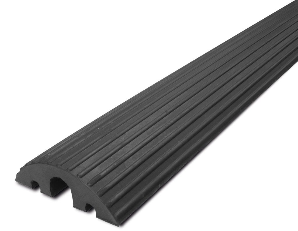 Kabelbeschermer rubber 3 kanalen zwart, Verzenden
