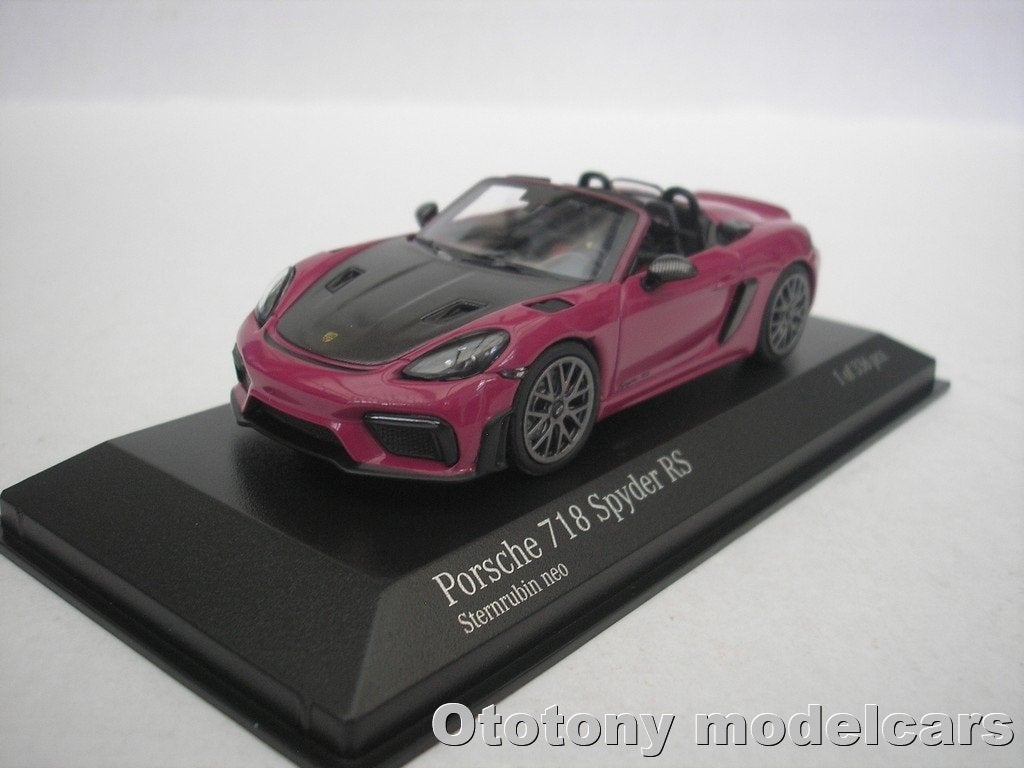Porsche 718 Spyder RS 2023 Rubystar 1/43 Minichamps, Ophalen of Verzenden, Nieuw, Auto, MiniChamps