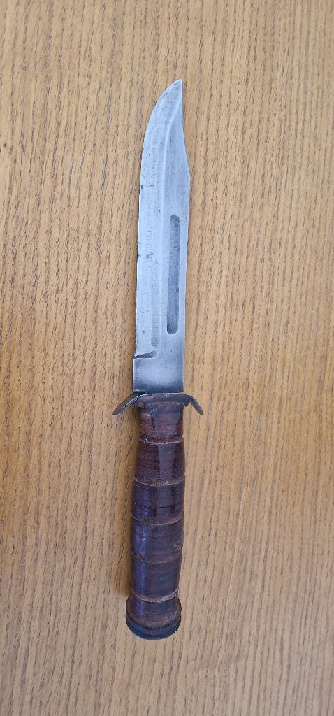 Originele WW2 USN Mark 2 (Ka-Bar) Camillus (Sterile), Ophalen of Verzenden, Landmacht, Amerika, Mes of Dolk