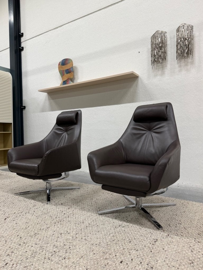 Als nieuw De Sede 277 Relaxfauteuil bruin leer Design stoel