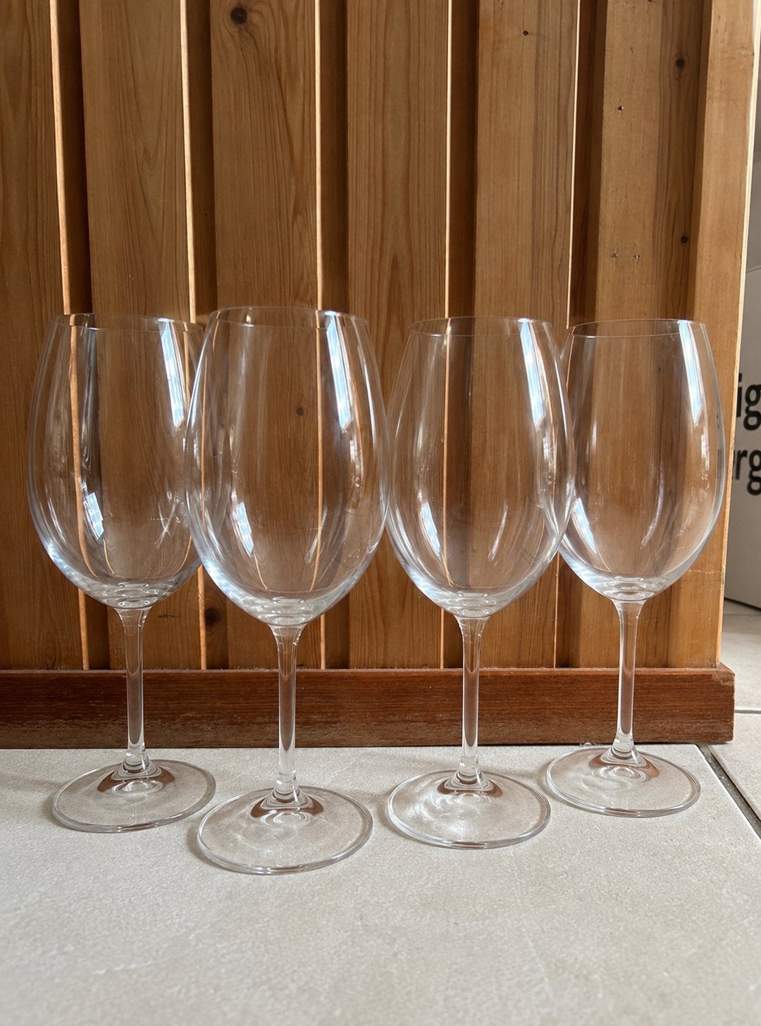 4 stuks wijn glazen, Ophalen of Verzenden, Nieuw