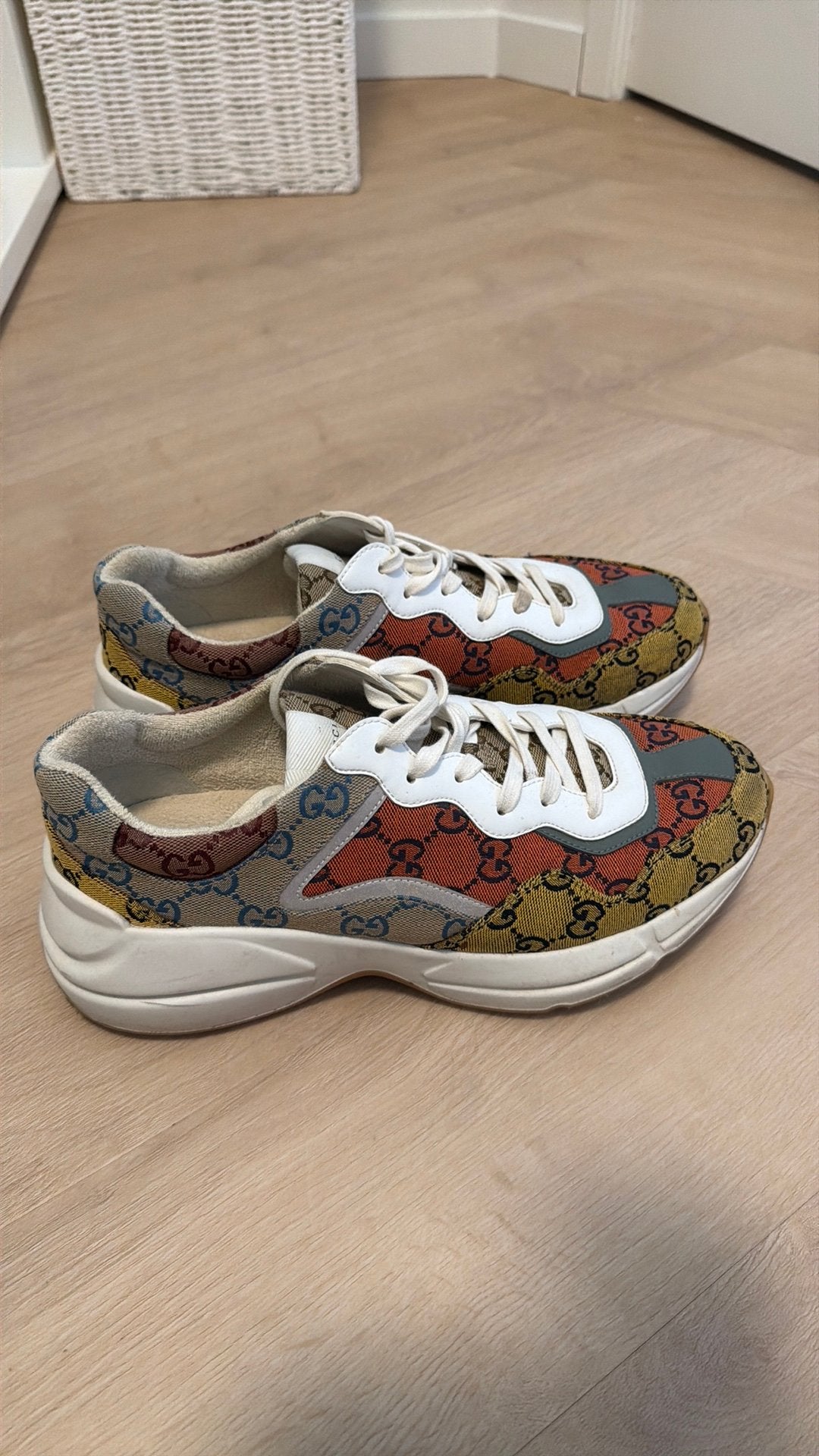 Gucci Rhyton Monogram Sneakers te koop, Ophalen, Zo goed als nieuw