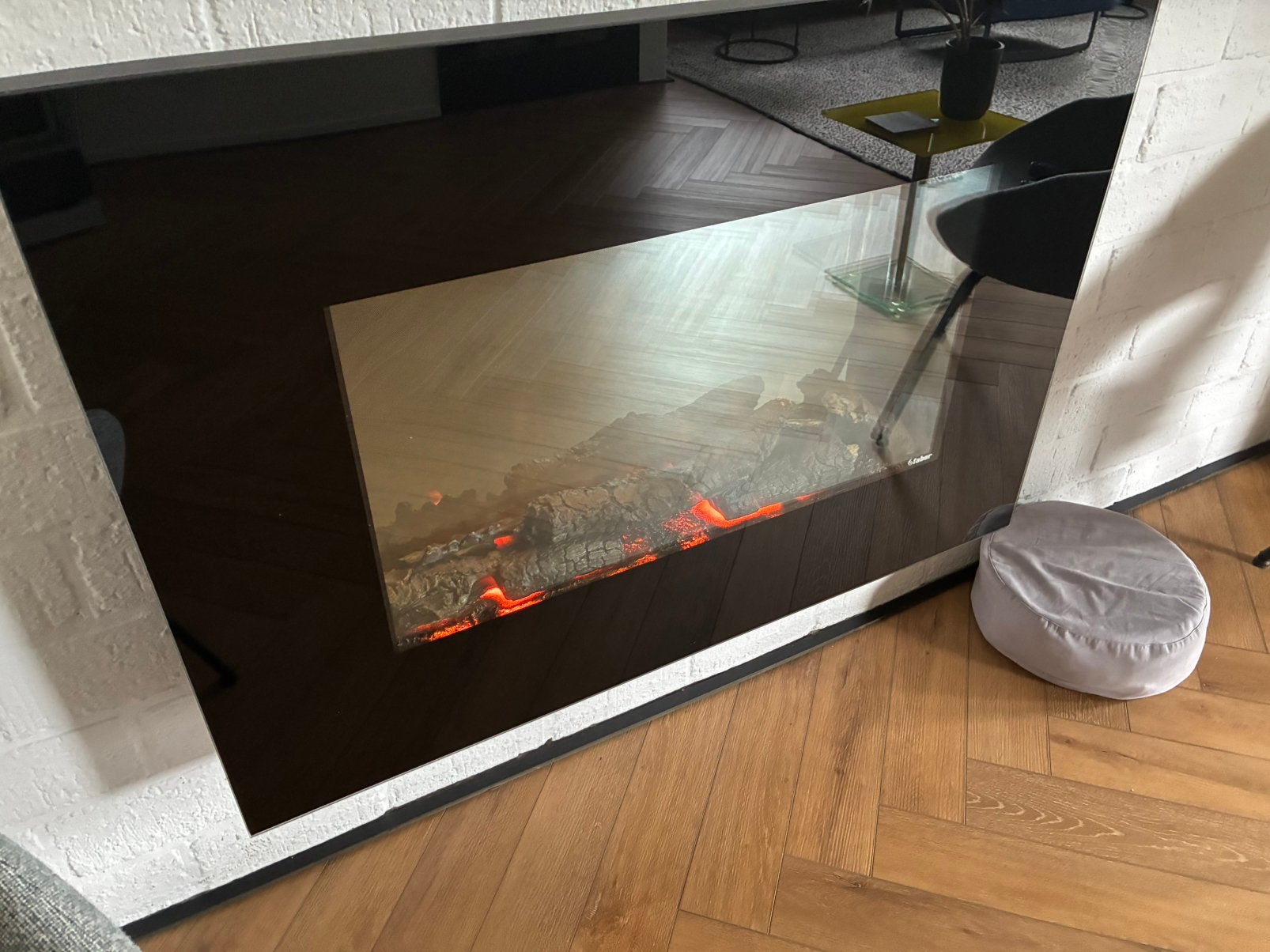 Faber sfeerhaard  SP 9, Huis en Inrichting, Haarden, Ophalen, Zo goed als nieuw, Hangende haard, Elektrische haard