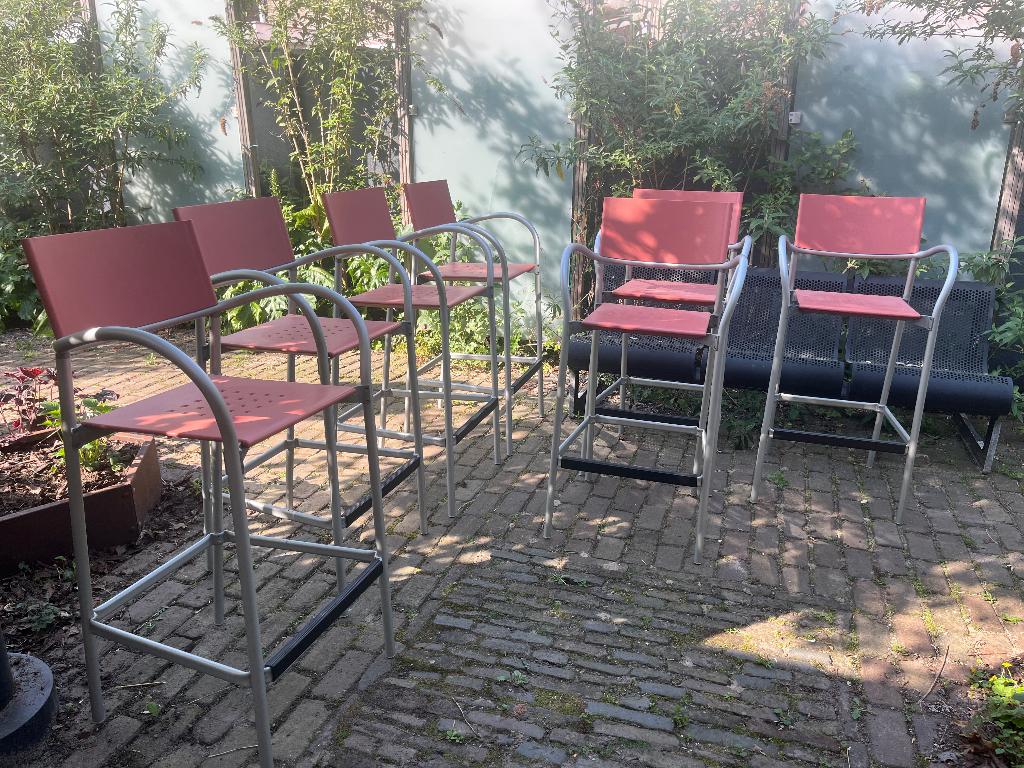 7x Segis Breeze Barkrukken veranda terraskrukken, Ophalen, 5 krukken of meer, Met voetsteun, 60 tot 90 cm