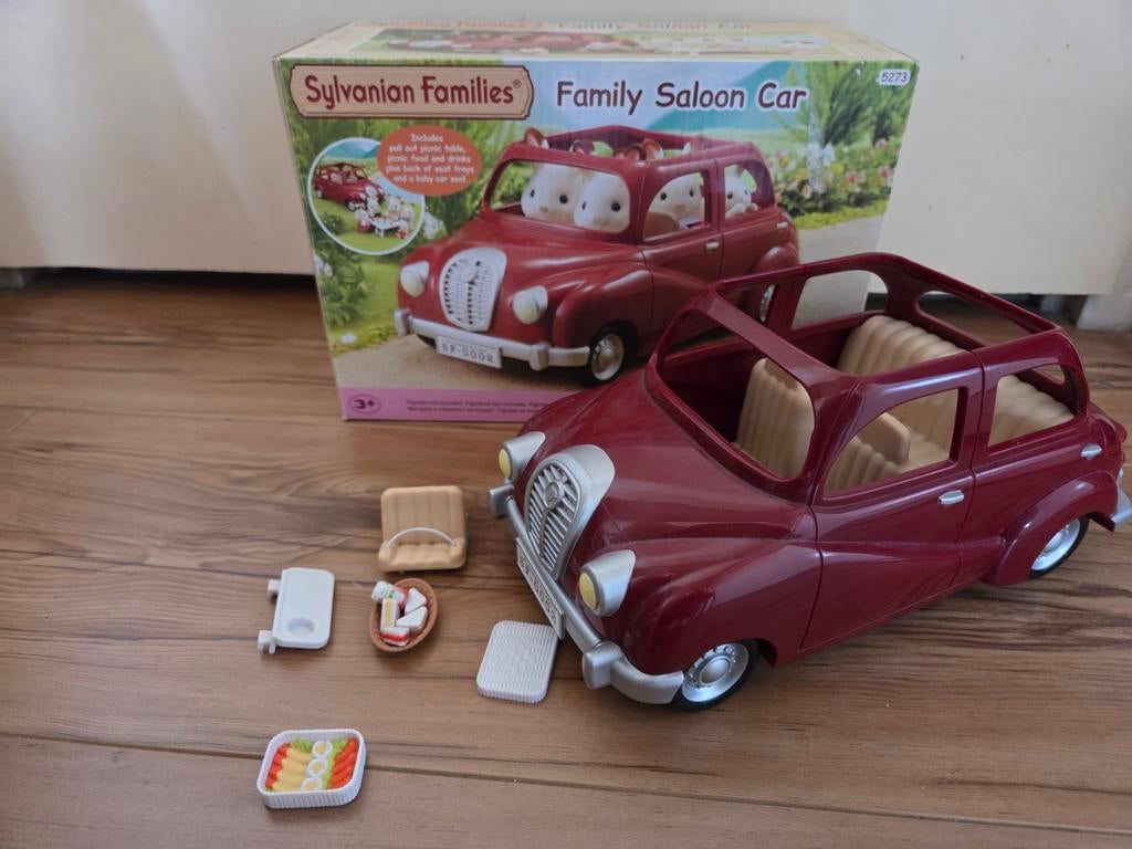 Sylvanian Families Familie Saloon Auto met Picknickset, Ophalen, Zo goed als nieuw