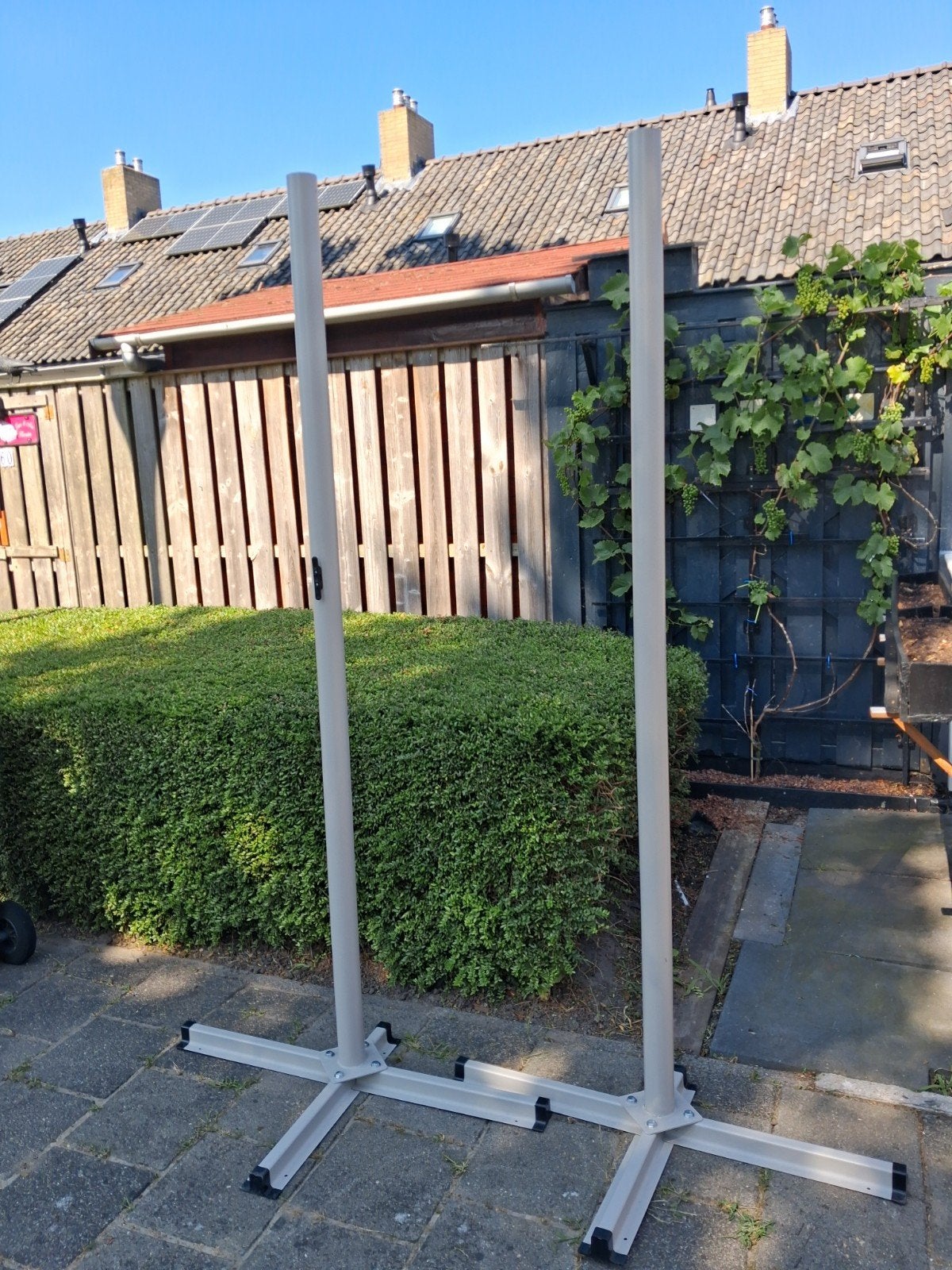 Twee aluminium palen/standaards, Ophalen, 180 tot 250 cm, Palen