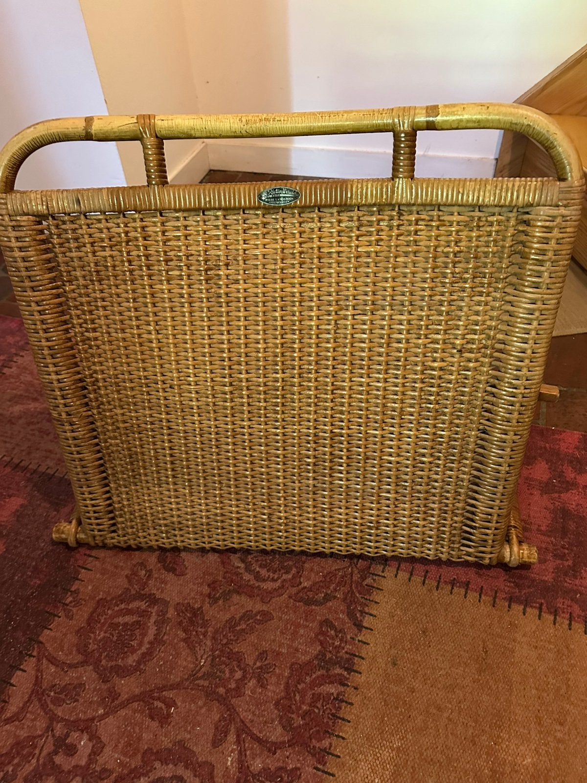 Rotan ruggesteun voor in bed, Ophalen