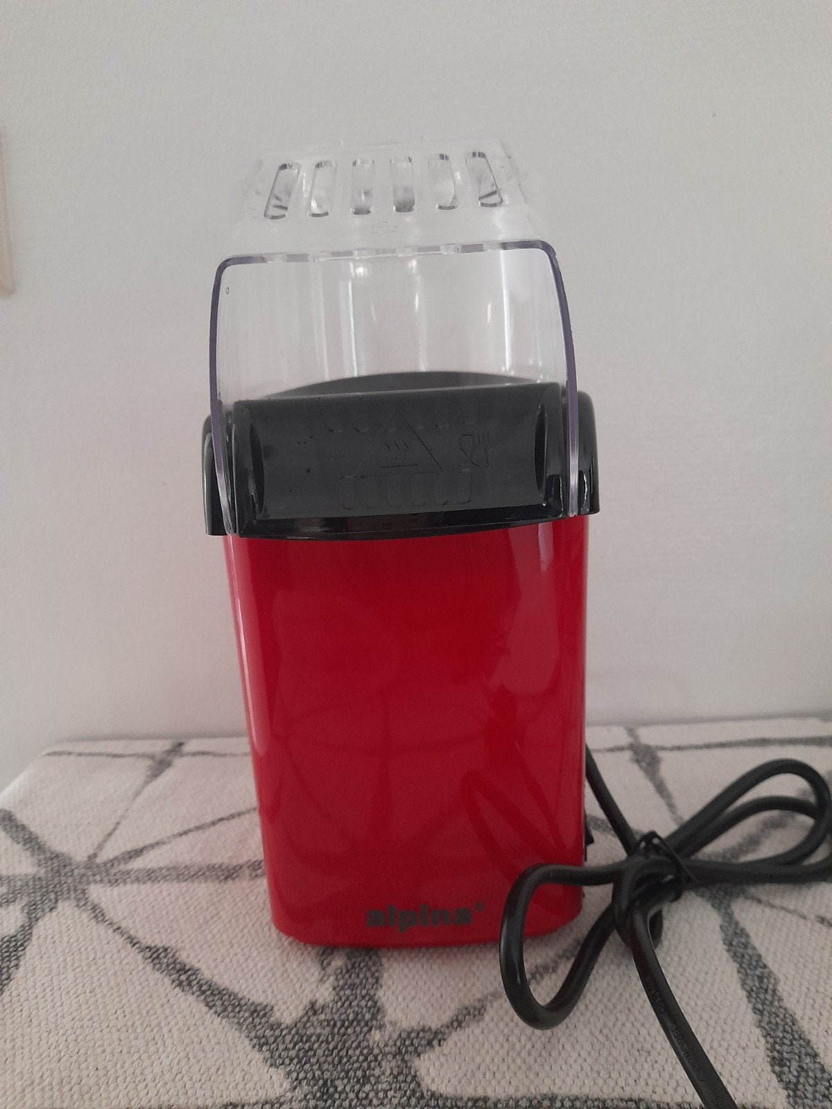 Alpina popcornmachine – Hete lucht (1200W), Ophalen, Zo goed als nieuw