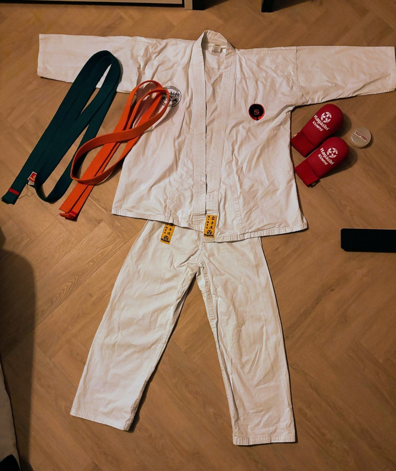 Karatepak katoen compleet maat 170/176, Maat XS of kleiner, Ophalen of Verzenden, Judo