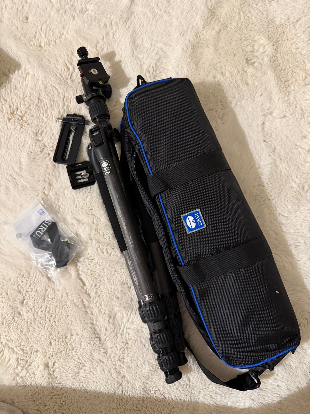 Sirui KTV2 Carbon Statief + G-10KX Balhoofd, Ophalen of Verzenden, Zo goed als nieuw, Driepoot