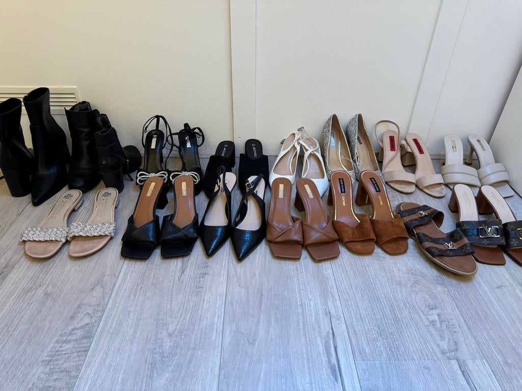 Closet sale: 15 paar dames schoenen (40/41) - Nieuw/z.g.a.n., Ophalen, Nieuw