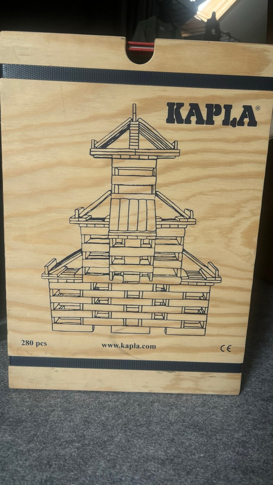 KAPLA 280 plankjes compleet + houten kist + boekjes – zgan, Kinderen en Baby's, Speelgoed | Bouwstenen, Ophalen, Zo goed als nieuw