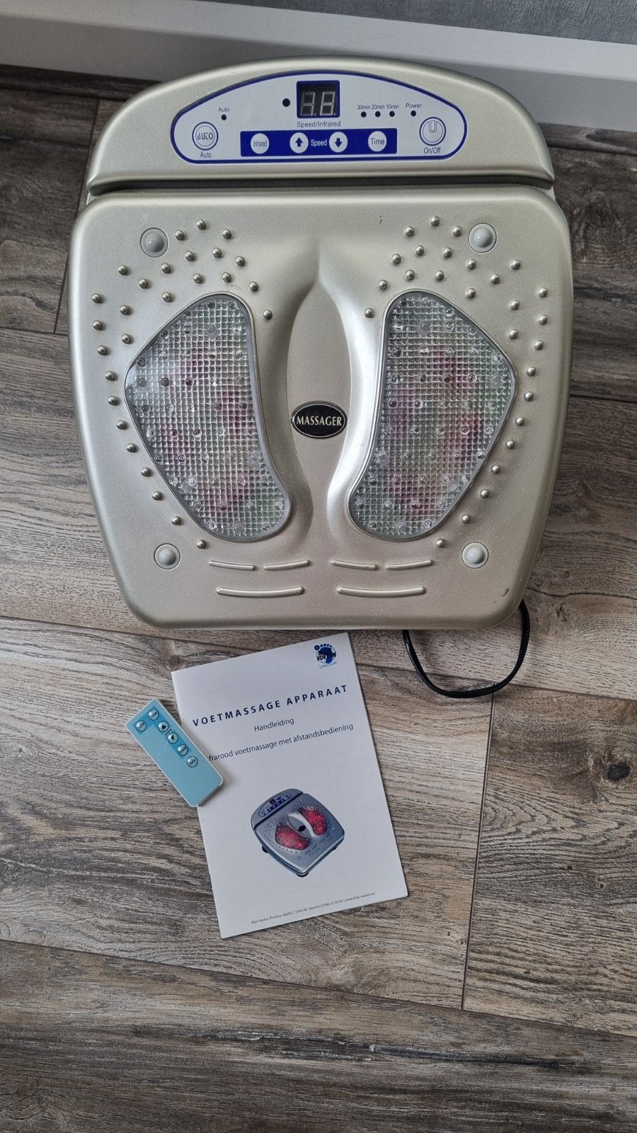 Voetmassage apparaat met infrarood en afstandsbediening
