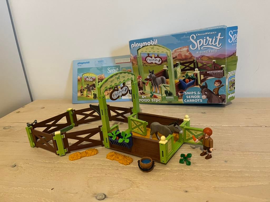 PLAYMOBIL Spirit Knip en Meneer Worteltjes - 70120, Kinderen en Baby's, Speelgoed | Playmobil, Ophalen, Zo goed als nieuw, Complete set