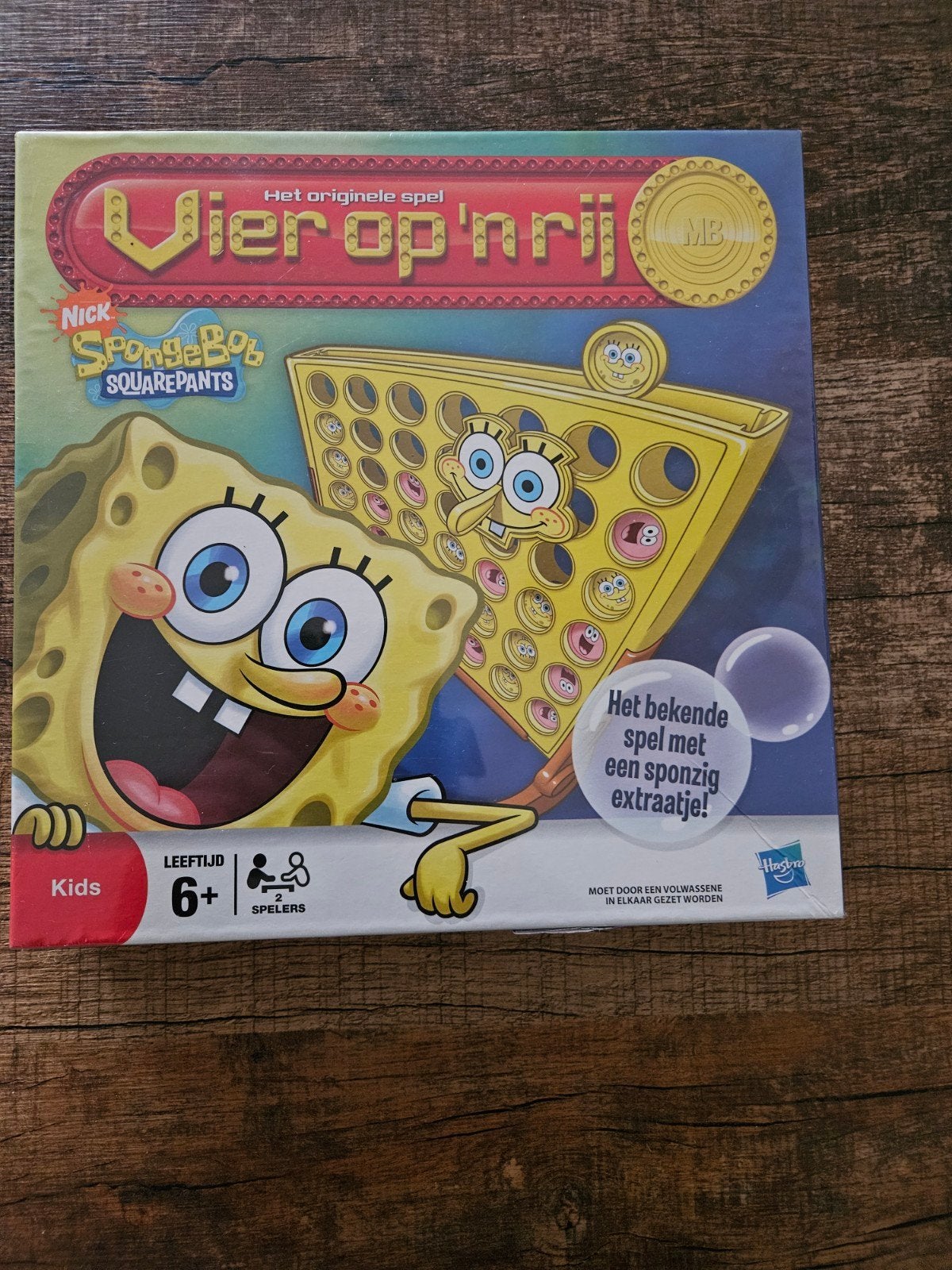 Vier op 'n rij Spongebob - Nieuw in verpakking, Een of twee spelers, Ophalen, Nieuw, MB