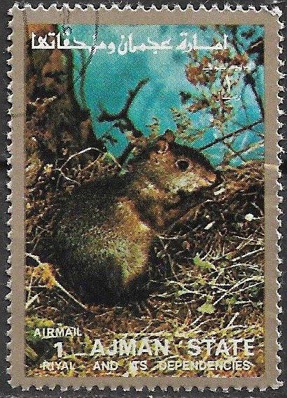 V.A.R. Aijman 1972 Zoogdieren grondeekhoorn CTO, Verzenden, Gestempeld, Midden-Oosten