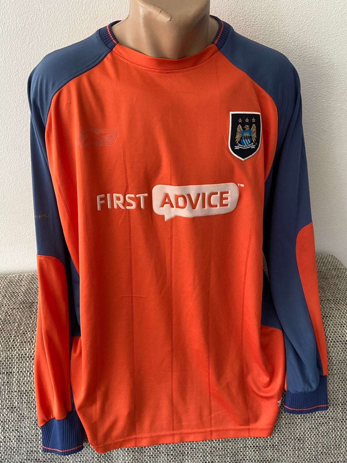 Vintage Reebok voetbalshirt Manchester City FC, Verzamelen, Ophalen of Verzenden, Gebruikt, Buitenlandse clubs, Shirt