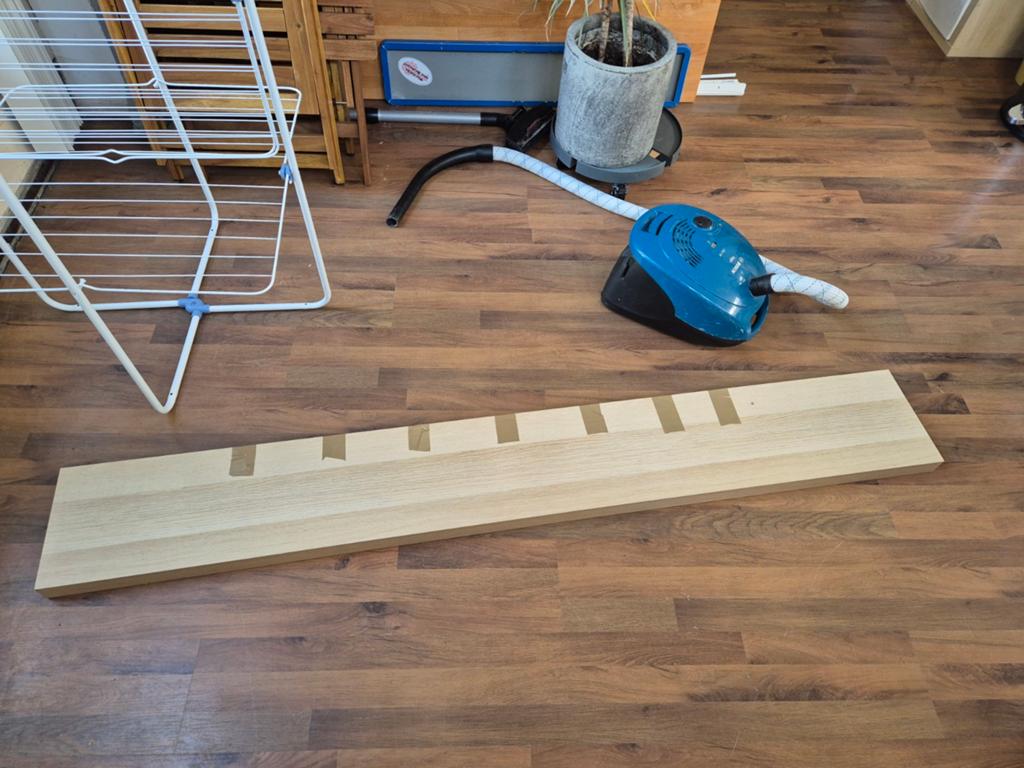 IKEA LACK Wandplank wit gelazuurd eikeneffect 190x26 cm, Ophalen, Gebruikt