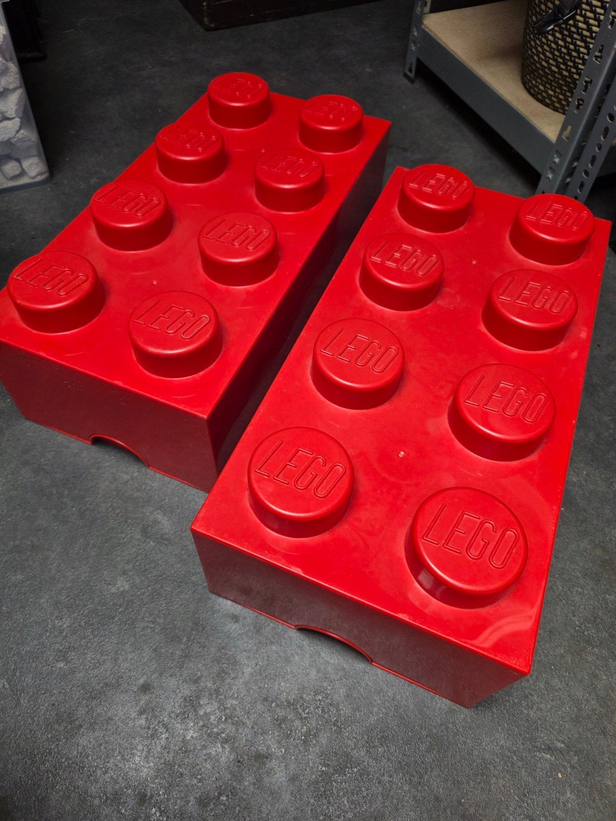Lego opberg kist, Ophalen