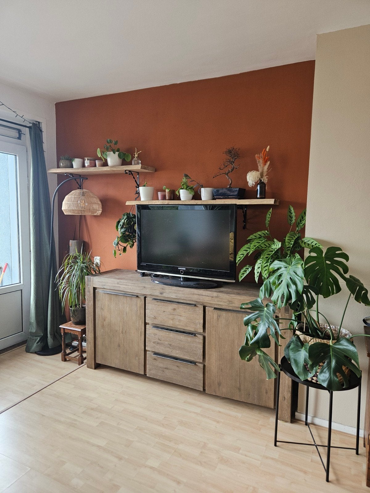 Dressoir massief eiken, Ophalen of Verzenden, 25 tot 50 cm, 150 tot 200 cm, Minder dan 100 cm
