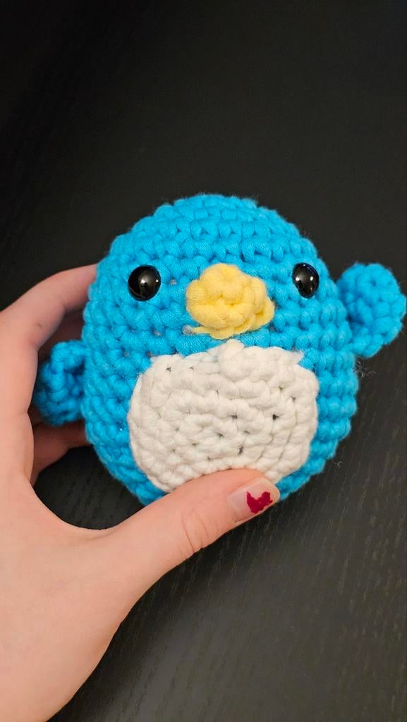 Schattige gehaakte pinguïn - Handgemaakt knuffeltje (Wooble), Ophalen