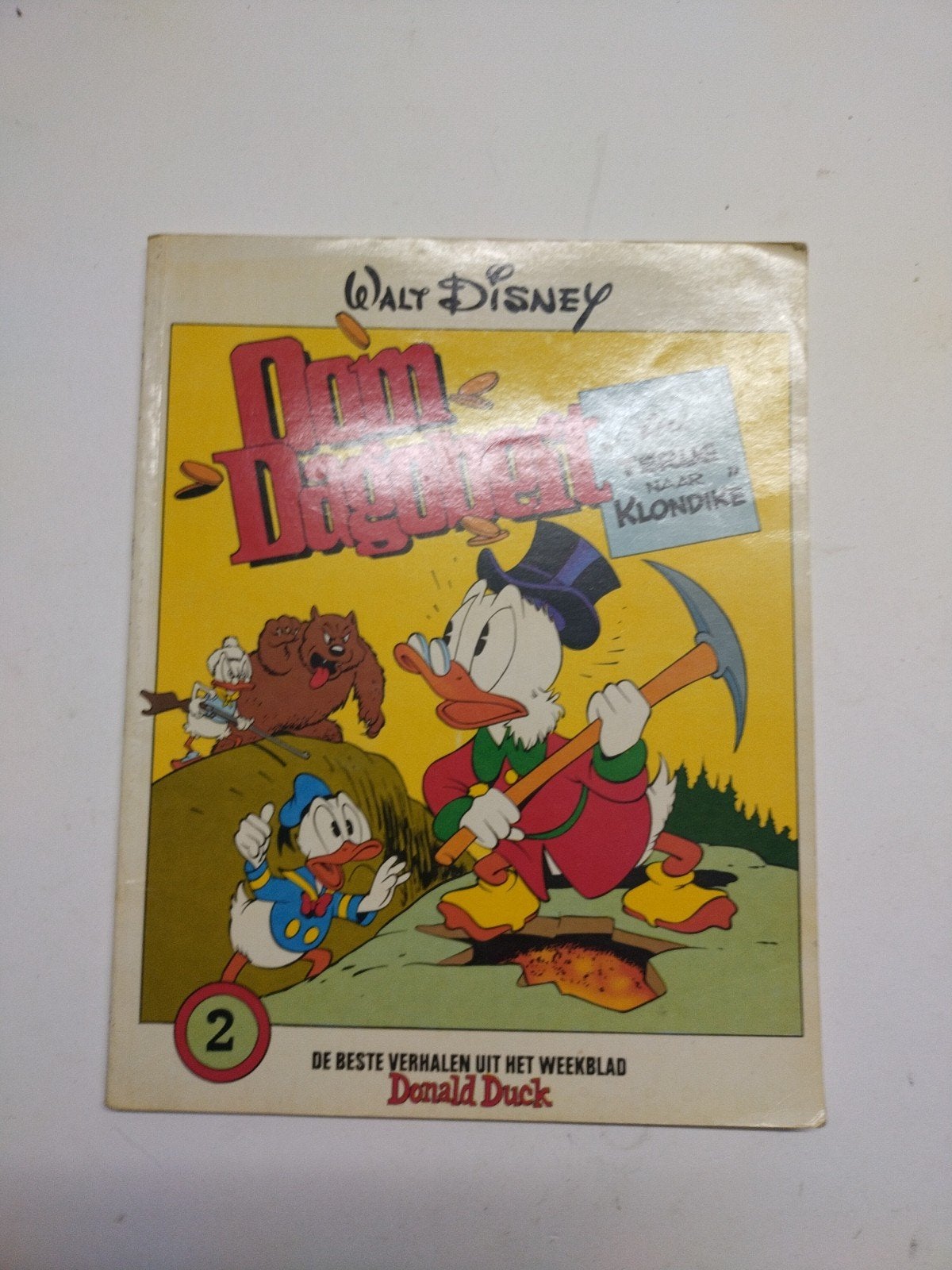 Walt Disney - Oom Dagobert: Terug naar Klondike (nr. 2), Eén stripboek, Ophalen of Verzenden, Gelezen, Carl Barks