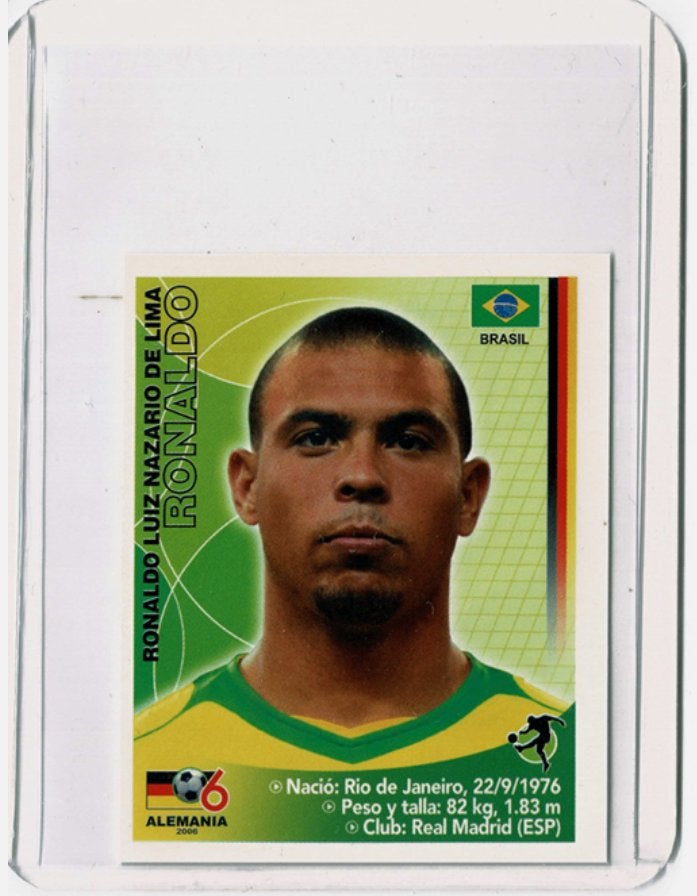 Ronaldo Nazario WK 2006 Sticker #293 Navarrete Alemania, Ophalen of Verzenden, Zo goed als nieuw, Buitenlandse clubs, Poster, Plaatje of Sticker