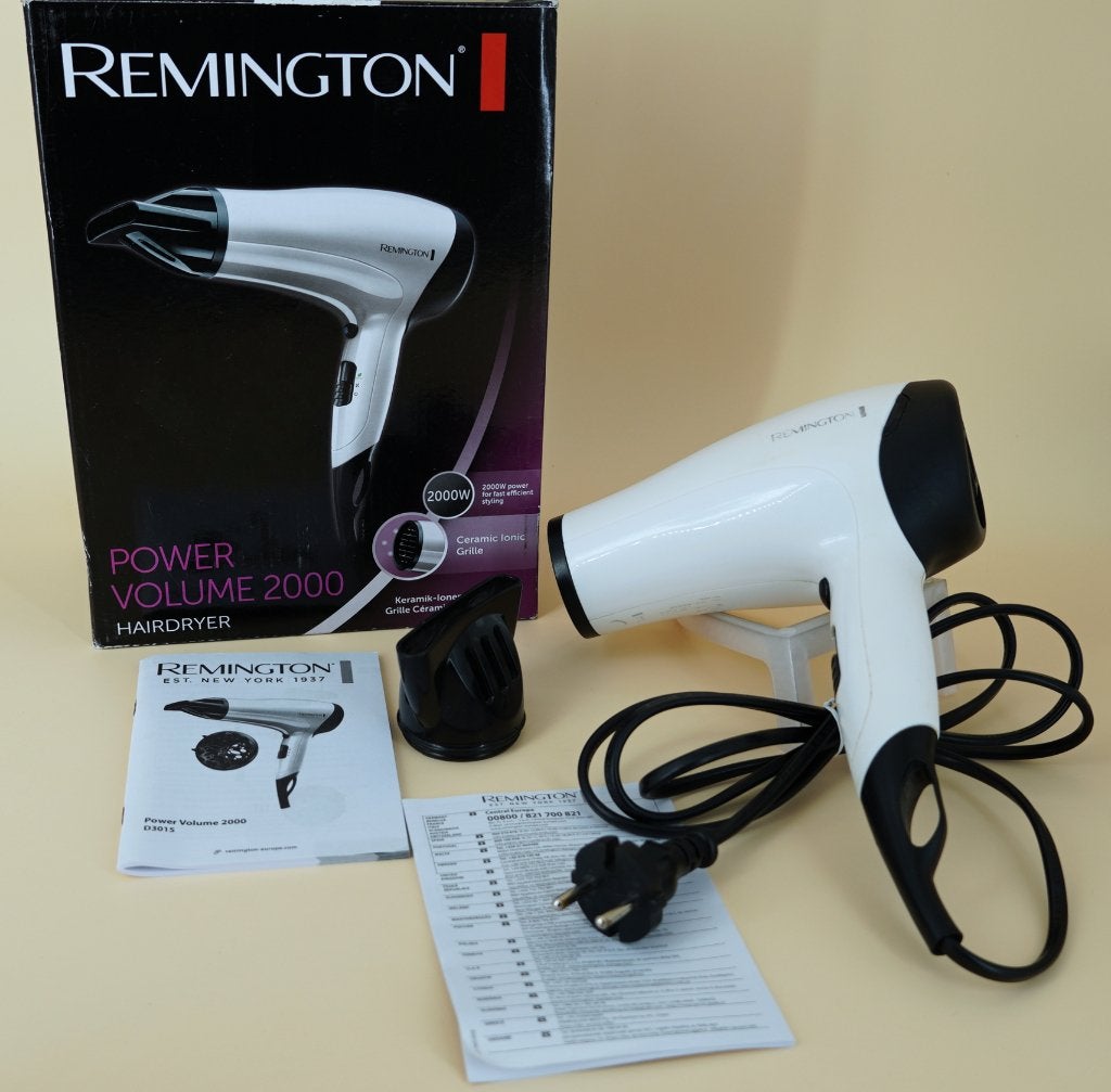 Remington Power Volume 2000 Föhn - Wit, Gebruikt, ., Remington, Ophalen of Verzenden