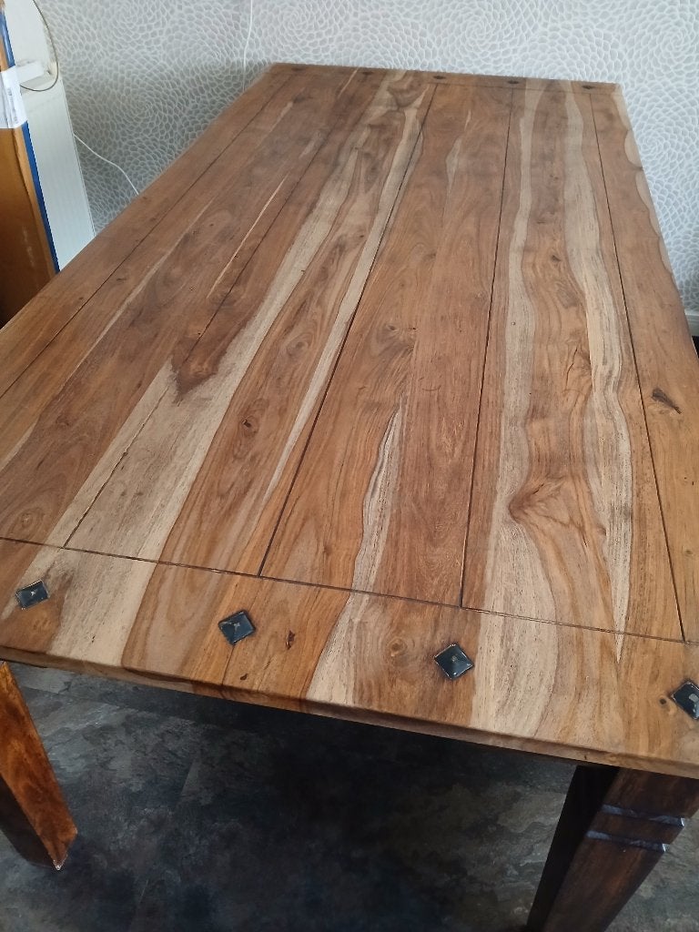 Eetkamertafel, Huis en Inrichting, Tafels | Eettafels, Ophalen, Gebruikt, 50 tot 100 cm, Vijf personen of meer