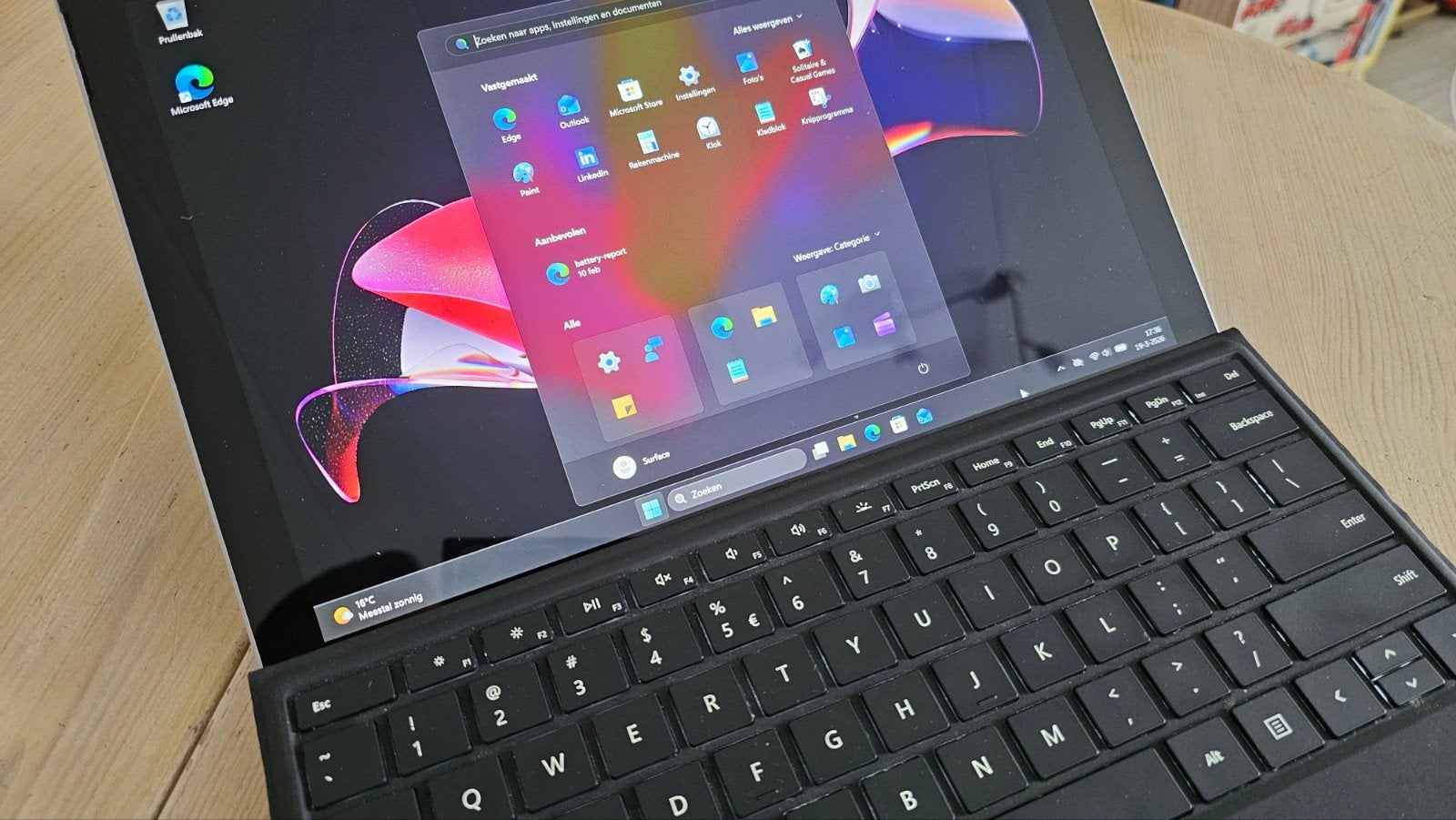 Surface Pro 7+ i5 1135G7 8GB 256GB W11 €300, Ophalen, 2 tot 3 Ghz, Qwerty, 8 GB