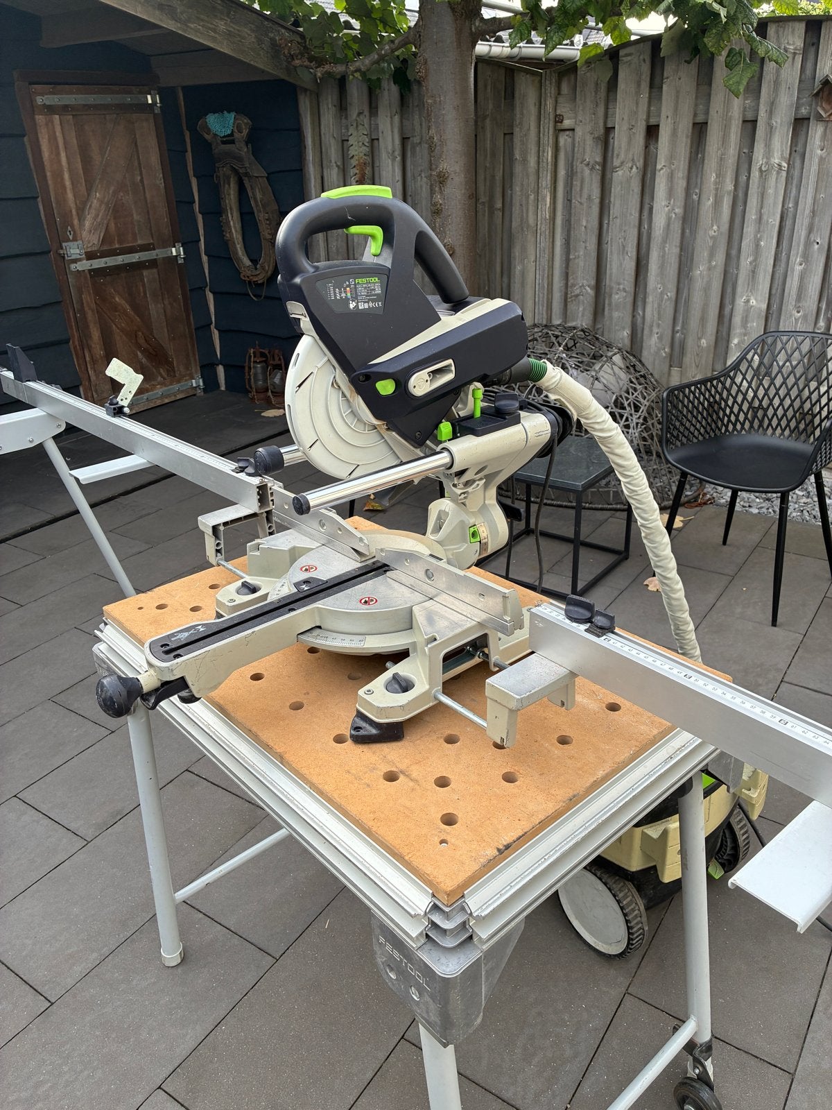Festool Kapex KS 60 Afkortzaag met aanslagen en stofzuiger
