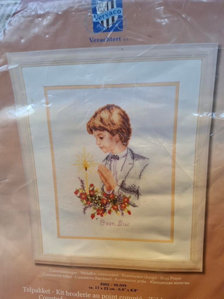 Communie jongen, Ophalen of Verzenden, Nieuw, Borduurpakket