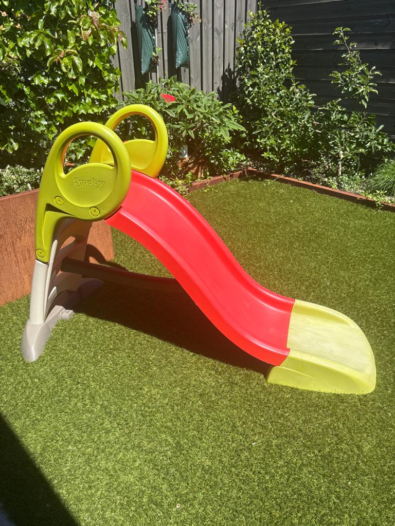 Smoby Glijbaan met watersproeier, Ophalen, Gebruikt, Glijbaan