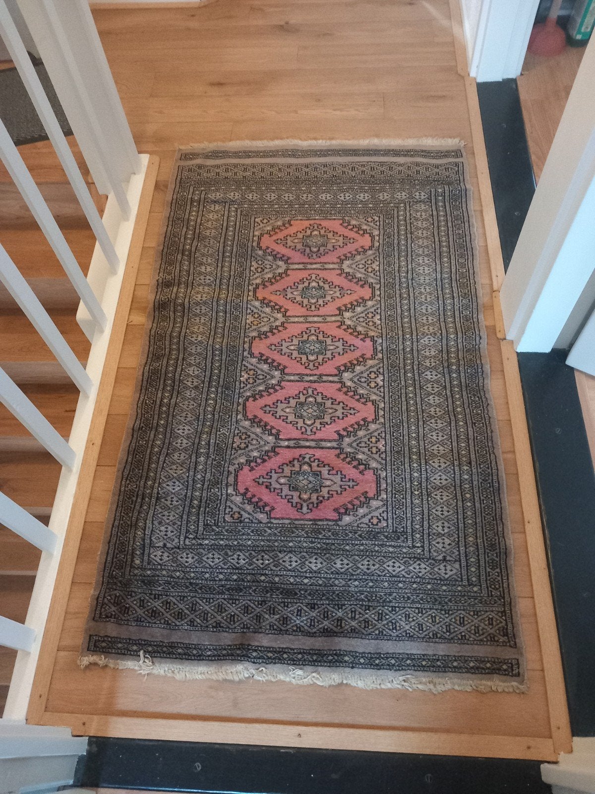 Handgeknoopt tapijt 86x140 cm - Oosters patroon, Ophalen