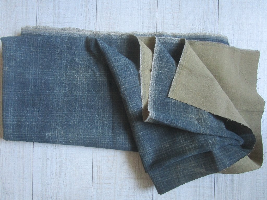 lap stof SCHOTSE RUIT blauw/groen stevige stof, Blauw, 120 cm of meer, Nieuw, Ophalen of Verzenden