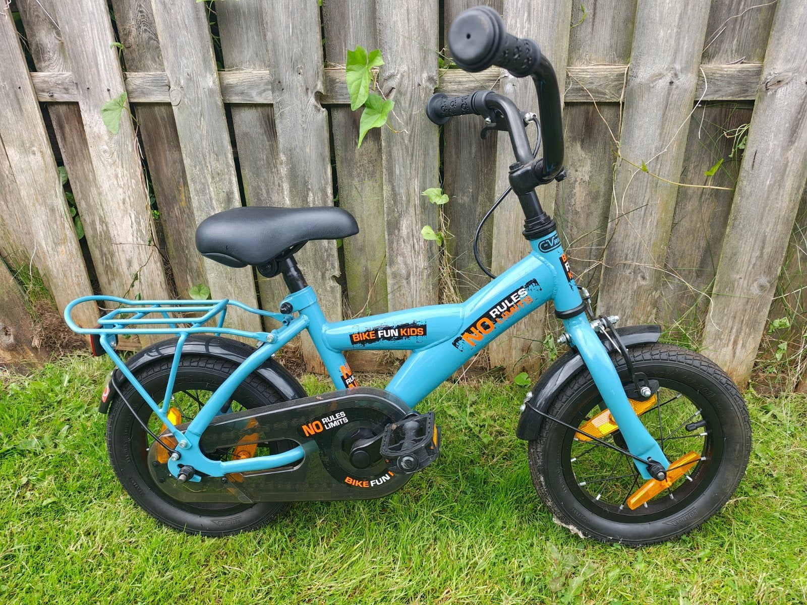 Kinderfiets 12 inch - Blauw - Zo goed als nieuw, Ophalen, Terugtraprem, Zijwieltjes, Minder dan 16 inch