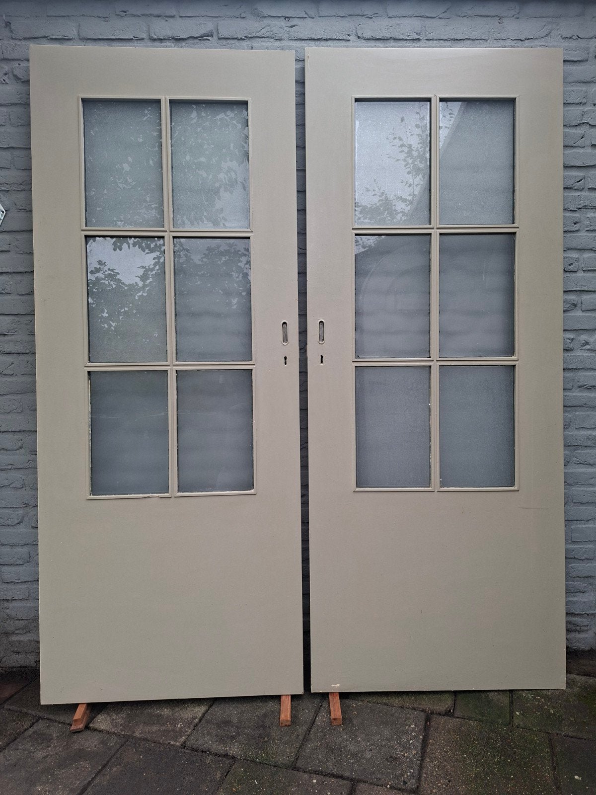 Lage schuifdeuren voor (inbouw)kast, Ophalen, Gebruikt, Minder dan 80 cm, Binnendeur