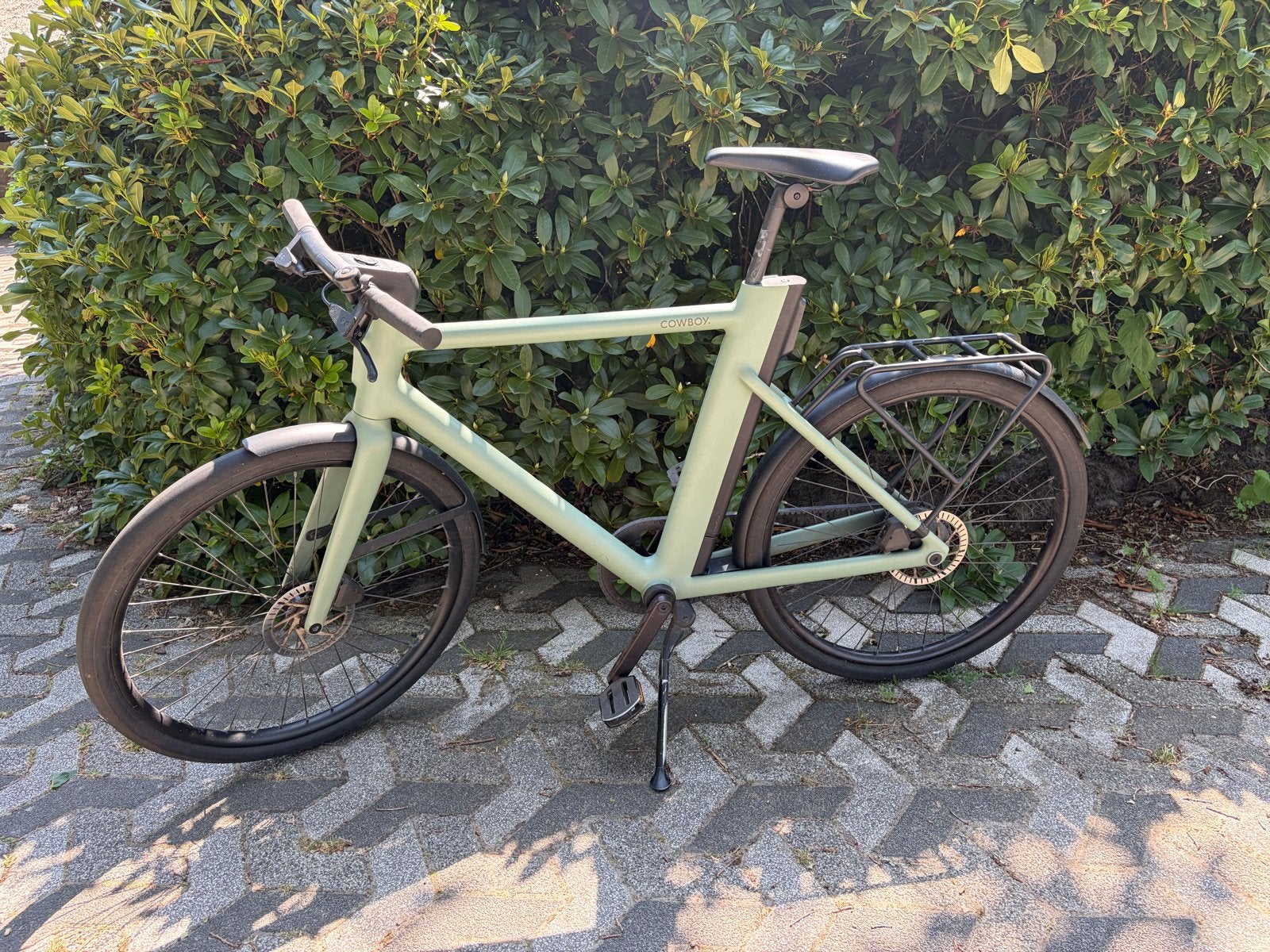 Cowboy C4 Classic E-bike Khaki, Fietsen en Brommers, Ophalen, Gebruikt, 51 tot 55 cm, 50 km per accu of meer