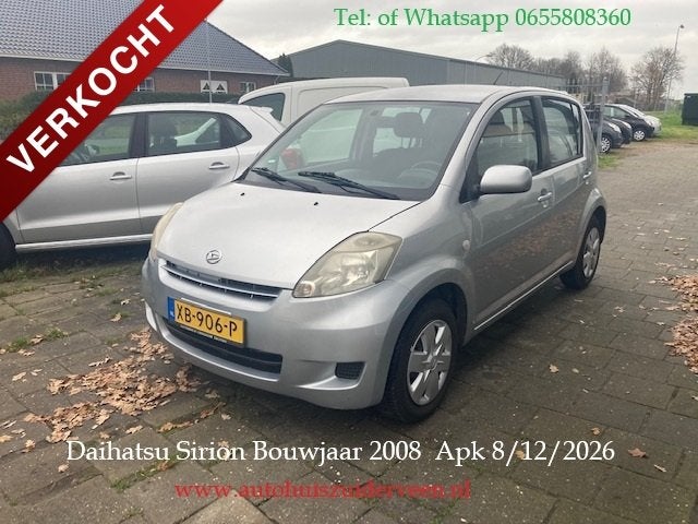 Daihatsu Sirion zéér zuinig Apk t/m 8-12-2026, Auto's, Daihatsu, Stof, Gebruikt, 4 cilinders, Metallic lak
