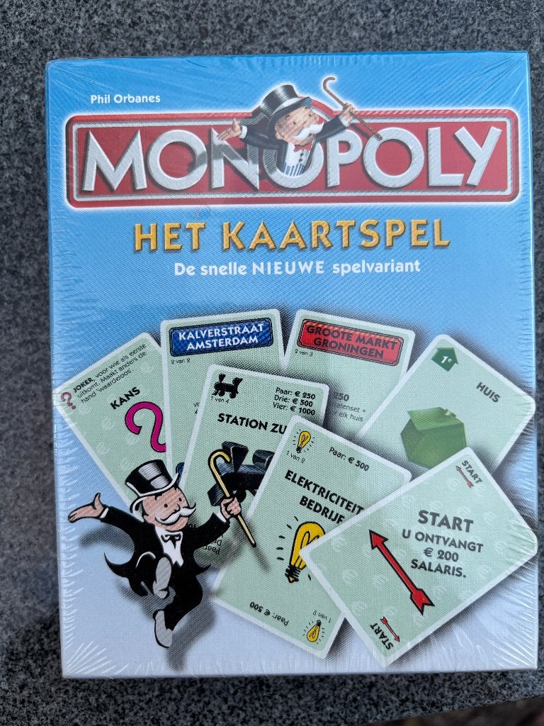 Het Monopoly Kaartspel (nieuw), Vijf spelers of meer, Ophalen of Verzenden, Nieuw, Winning Moves