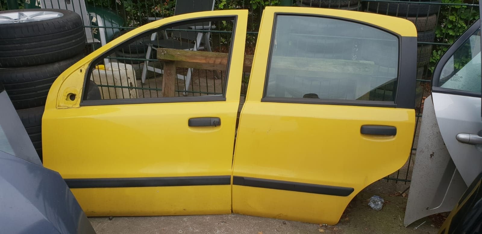 FIAT PANDA PORTIEREN LV+LA   BJ 2004 TOT 2009, Gebruikt, -, Deur, -