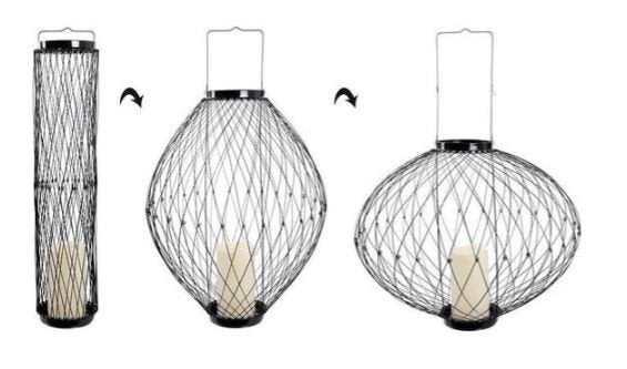 Buigbare draad lantaarn met led kaars voor binnen / buiten, Ophalen, Minder dan 50 watt, Overige typen, Led