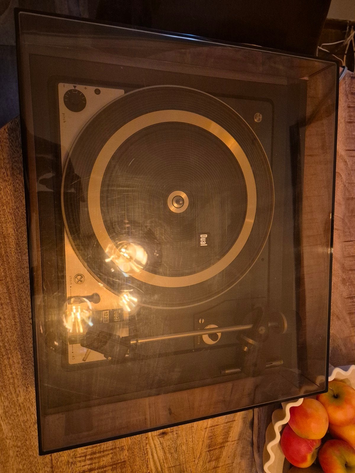 Dual 1228 Platenspeler - Vintage Hifi Geluid, Ophalen, Gebruikt, Automatisch, Platenspeler